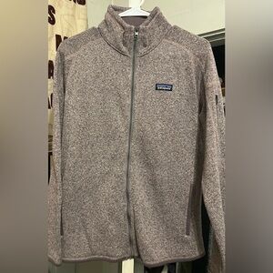 Patagonia Heathered Brown Full-Zip Jacket